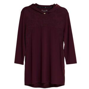 Under Armour ThreadBorne Mens Shirt Top HeatGear Hooded Red M NWT